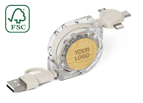 Motion Wood USB Cable
