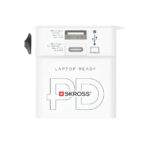 Adaptor SKROSS pentru călătorii MUV 65W PD, cablu USB C personalizat cu logo