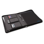 Agendă A4 cu port documente cu fermoar Impact AWARE™ RPET personalizat cu logo