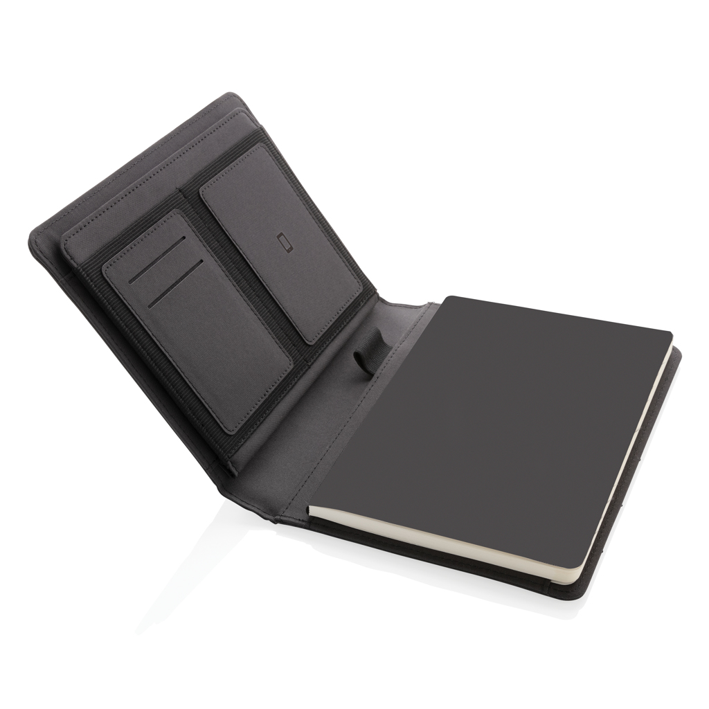 Agendă A5 Impact AWARE™ din PET reciclat personalizat cu logo