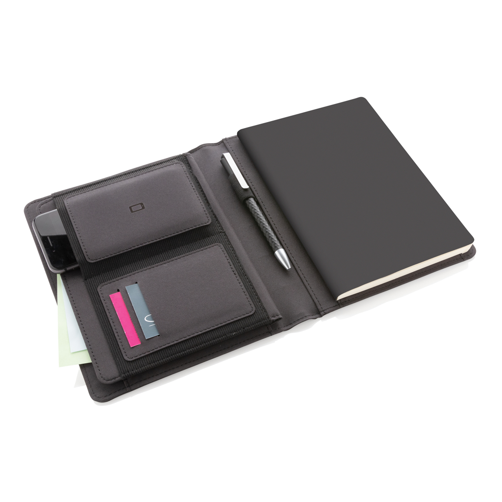 Agendă A5 Impact AWARE™ din PET reciclat personalizat cu logo