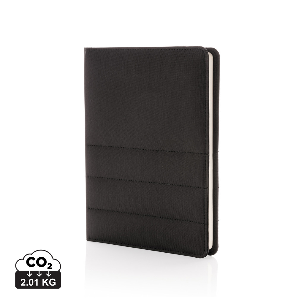 Agendă A5 Impact AWARE™ din PET reciclat personalizat cu logo
