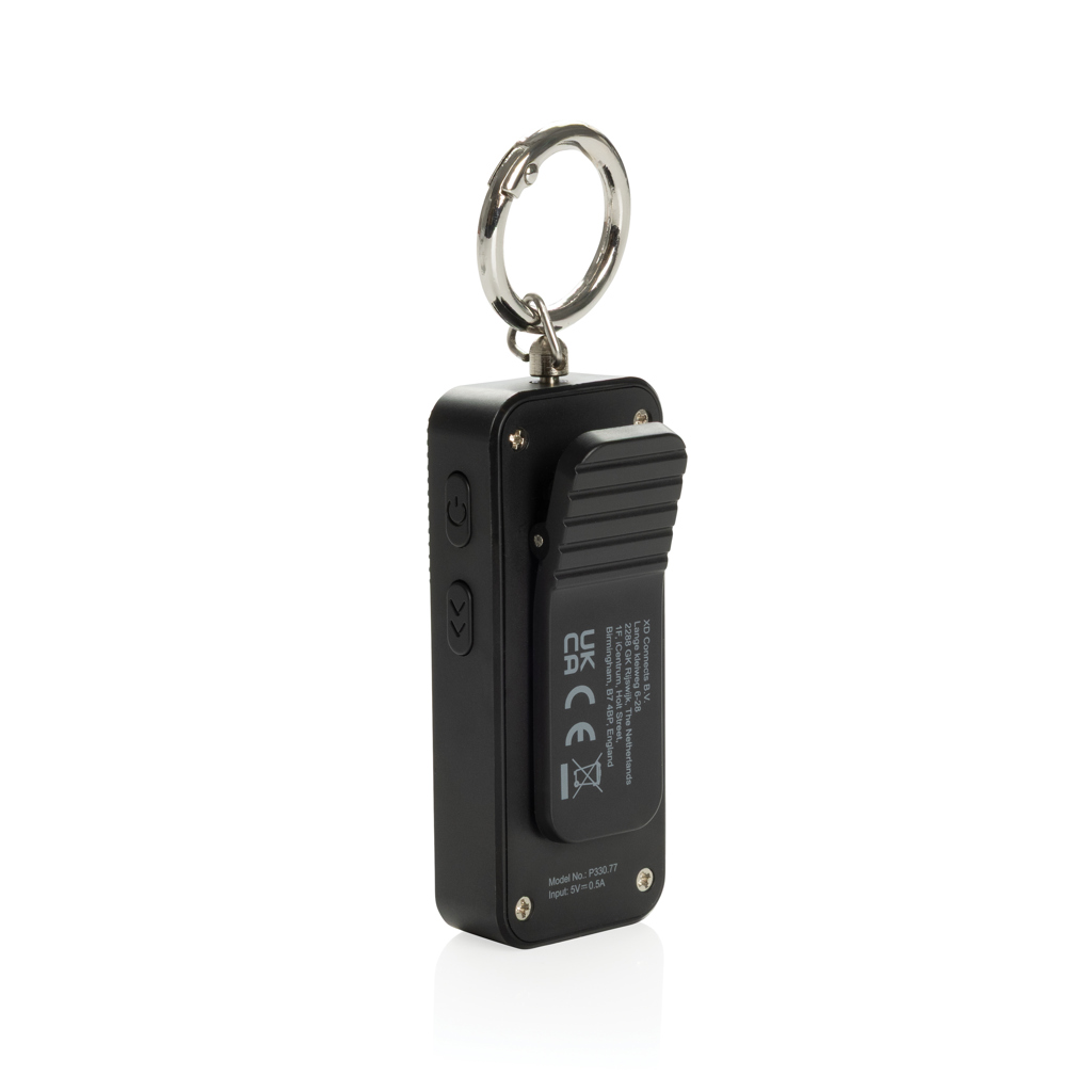 Alarmă personală reîncărcabilă GuardBuddy RCS USB-C personalizat cu logo