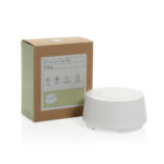 Boxă Flora white noise din plastic reciclat RCS personalizat cu logo