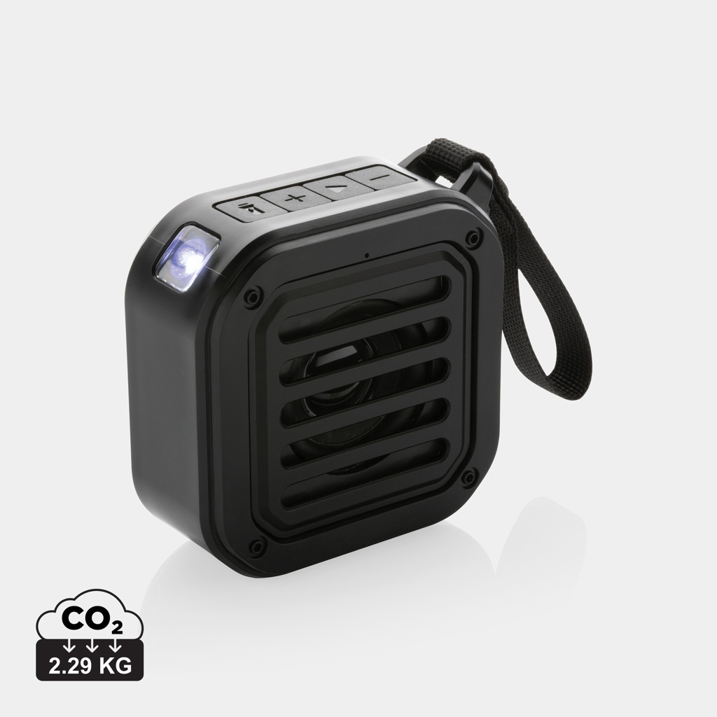 Boxă wireless Sunwave Solar 3W din plastic reciclat RCS personalizat cu logo