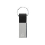 Breloc PU elegant din zinc reciclat RCS personalizat cu logo