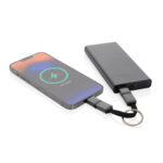Cablu 4-în-1 fast charging 60W din aluminiu reciclat RCS personalizat cu logo