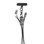 Cablu dual Terra 60W din PET reciclat RCS personalizat cu logo