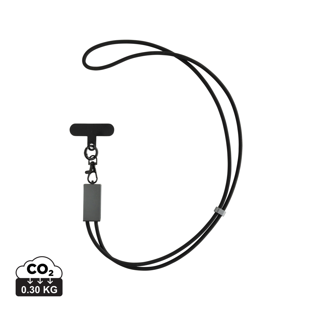 Cablu dual Terra 60W din PET reciclat RCS personalizat cu logo