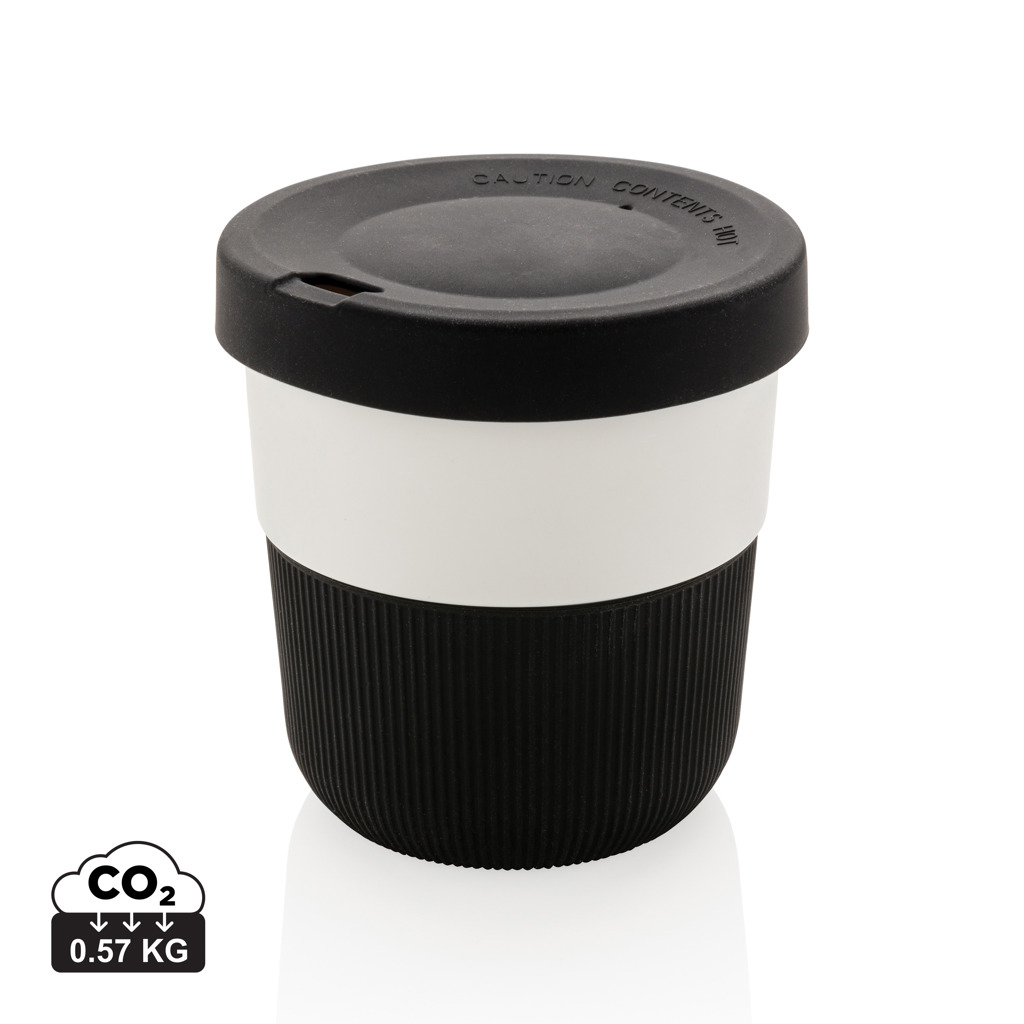 Cană cafea reutilizabilă PLA (din material vegetal) personalizat cu logo