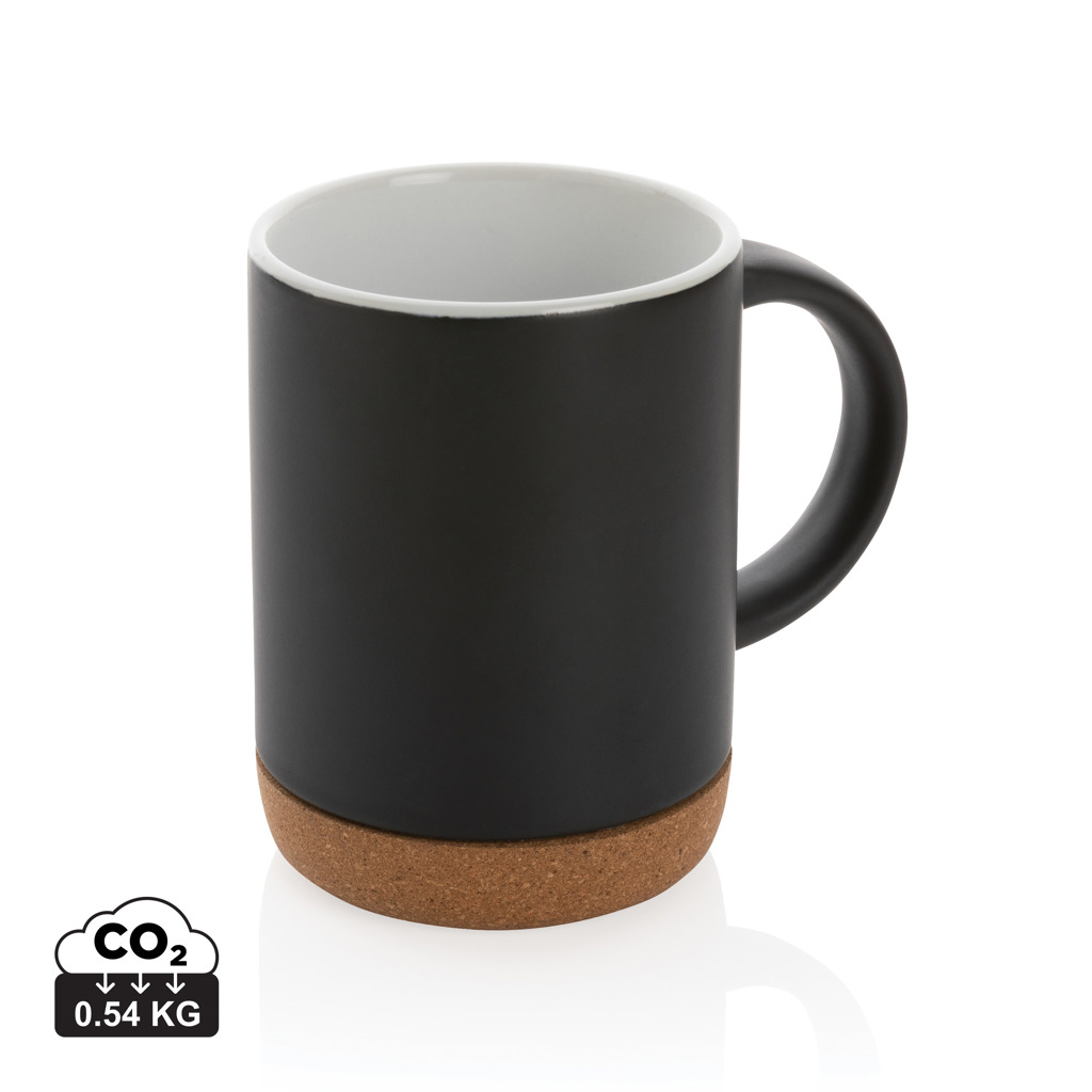 Cană ceramică cu bază din plută personalizat cu logo