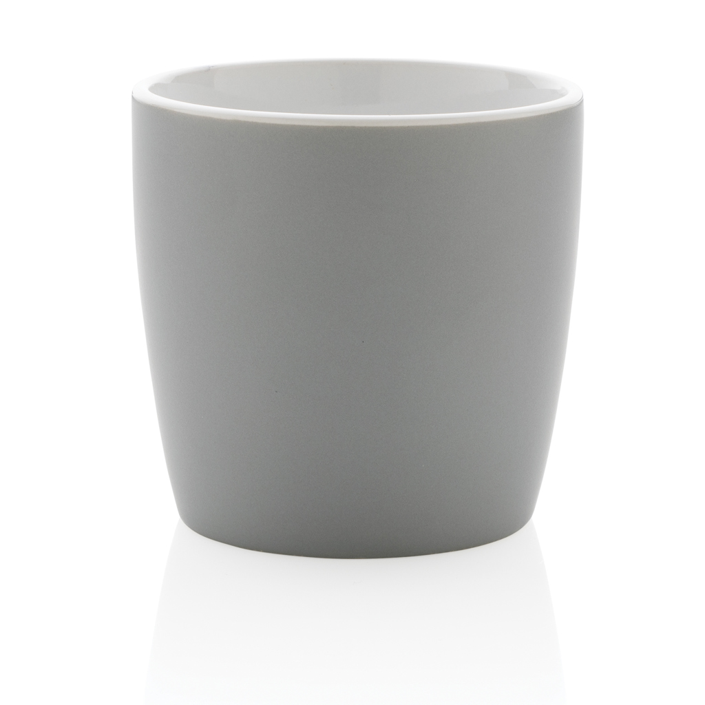 Cană ceramică cu interior colorat de 300 ml. personalizat cu logo