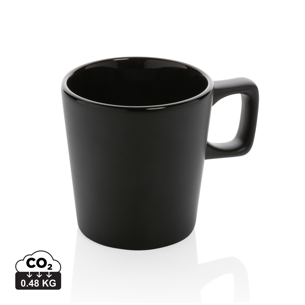Cană ceramică modernă pentru cafea de 300ml personalizat cu logo