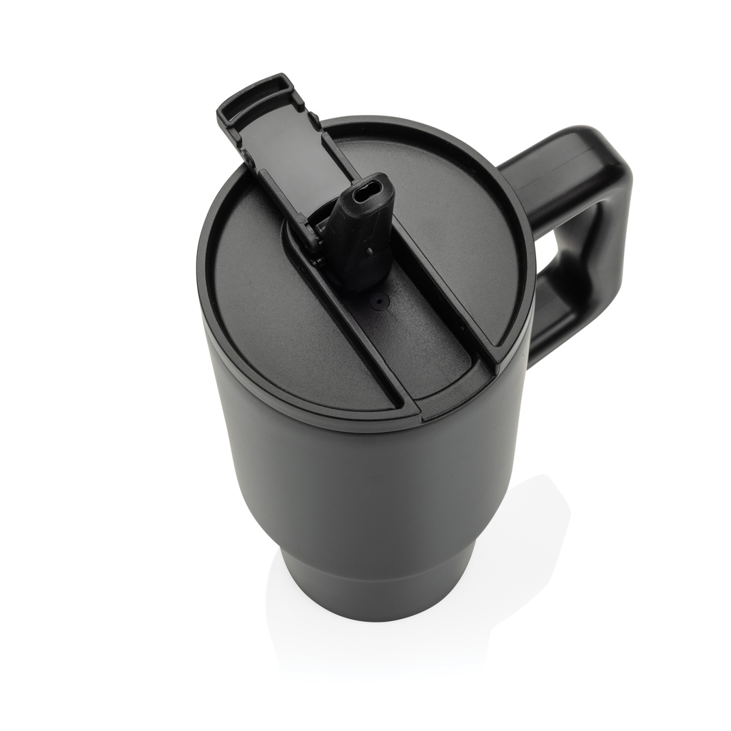Cană cu mâner Embrace 900ml, oțel reciclat RCS personalizat cu logo