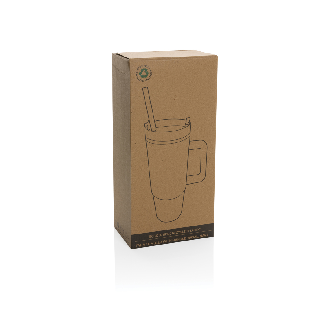 Cană cu mâner Tana de 750 ml, din plastic reciclat RCS personalizat cu logo