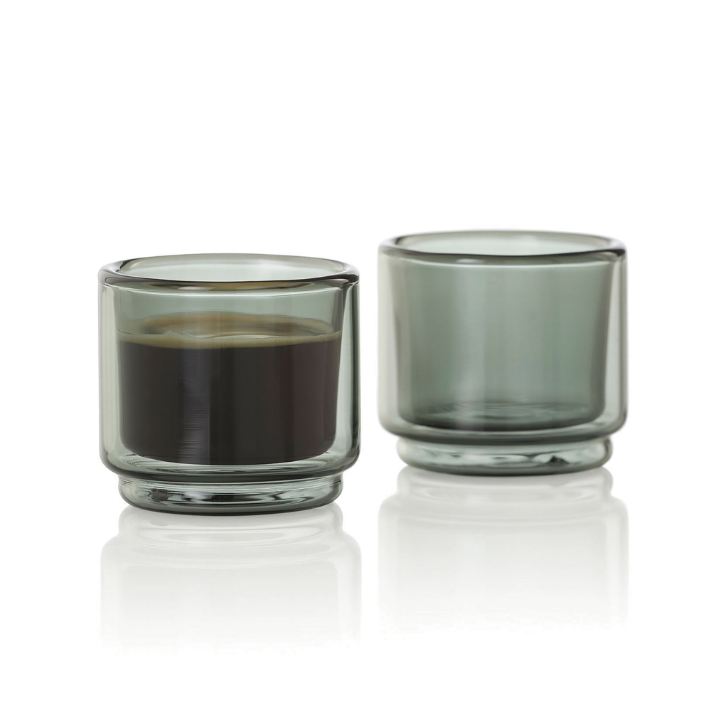 Cană espresso AdHoc Impact 45ml, set 2 buc. personalizat cu logo