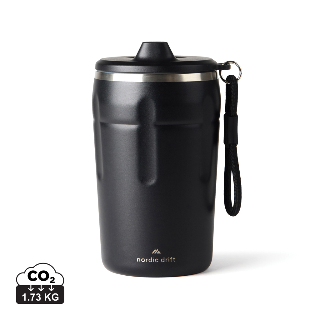 Cană Nordic Drift Trail RCS 350 ml, blocabilă și etanșă personalizat cu logo