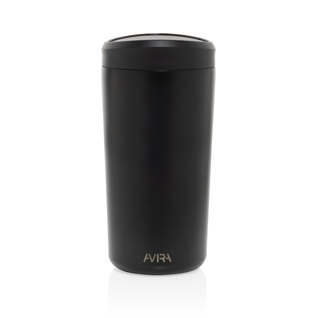 Cană termos Avira Alix 400ml, oțel reciclat RCS personalizat cu logo