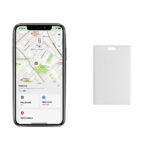 Card localizator Findcard, din plastic reciclat RCS personalizat cu logo