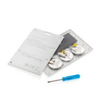 Card localizator Findcard, din plastic reciclat RCS personalizat cu logo