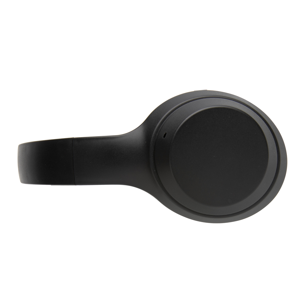 Căști pliabile over ear din plastic reciclat standard RCS personalizat cu logo