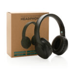 Căști pliabile over ear din plastic reciclat standard RCS personalizat cu logo