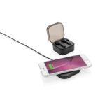 Casti TWS in carcasa cu incarcare wireless personalizat cu logo