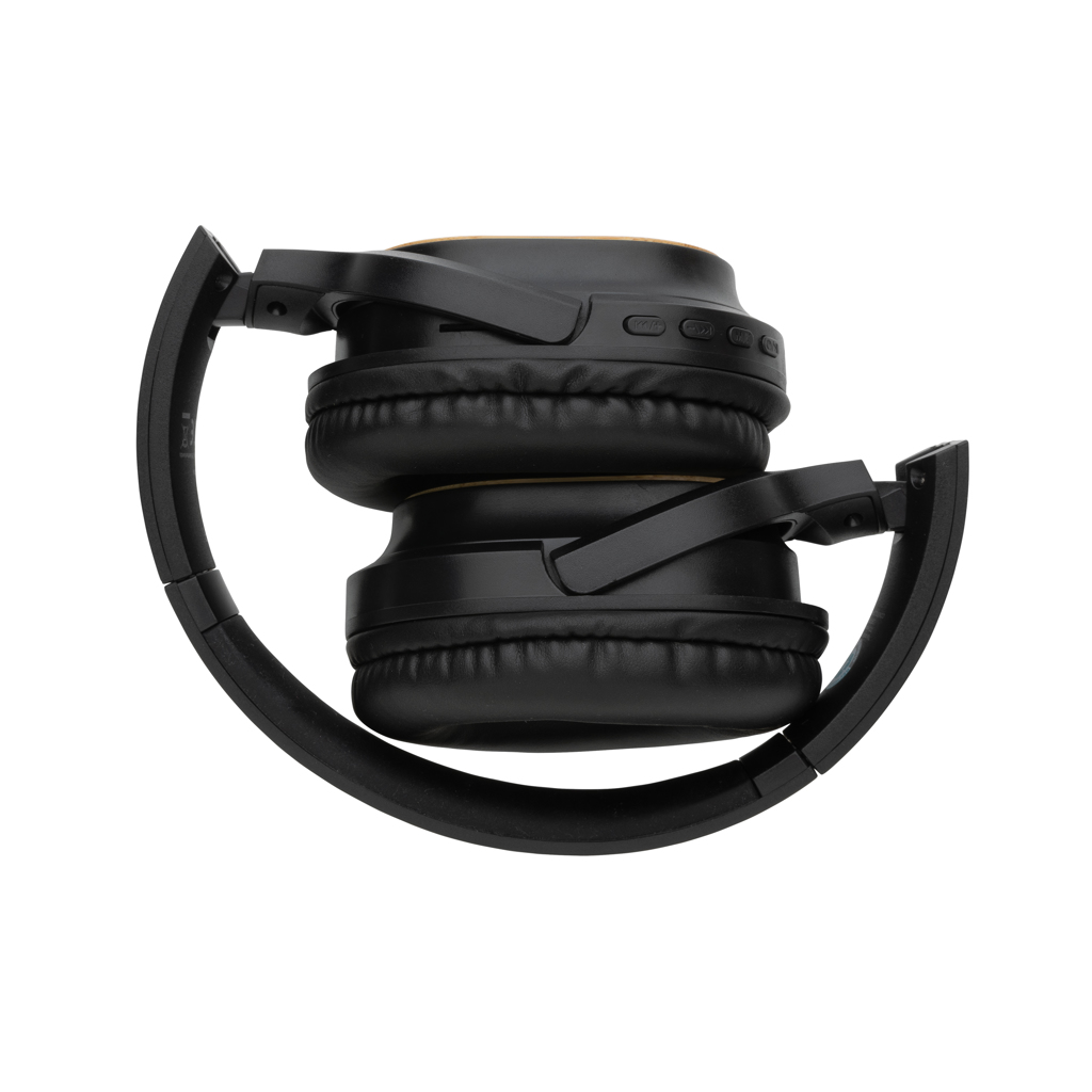 Căști wireless pliabile Elite RCS din bambus personalizat cu logo