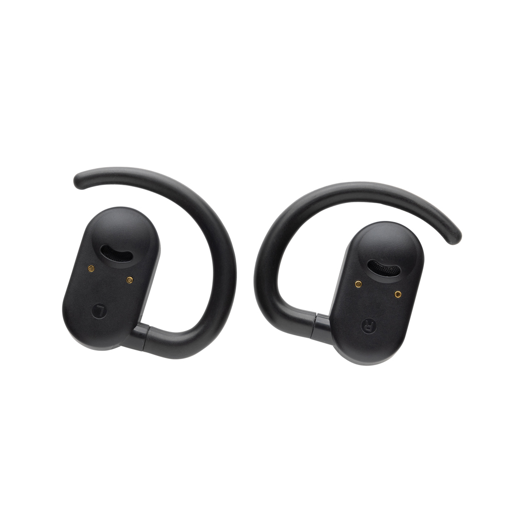 "Căști wireless stereo Fitsound cu conducție, din plastic re personalizat cu logo