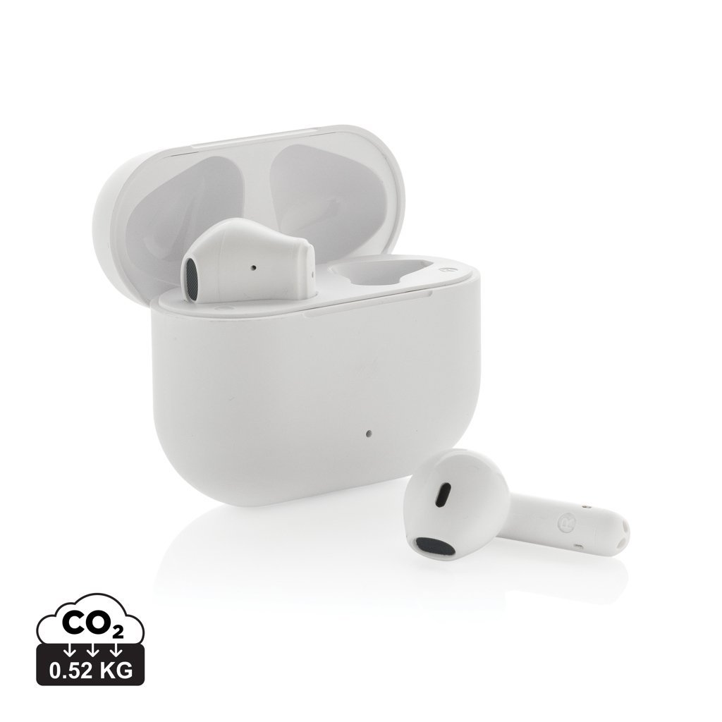 Căști wireless Tunevo din plastic reciclat RCS personalizat cu logo