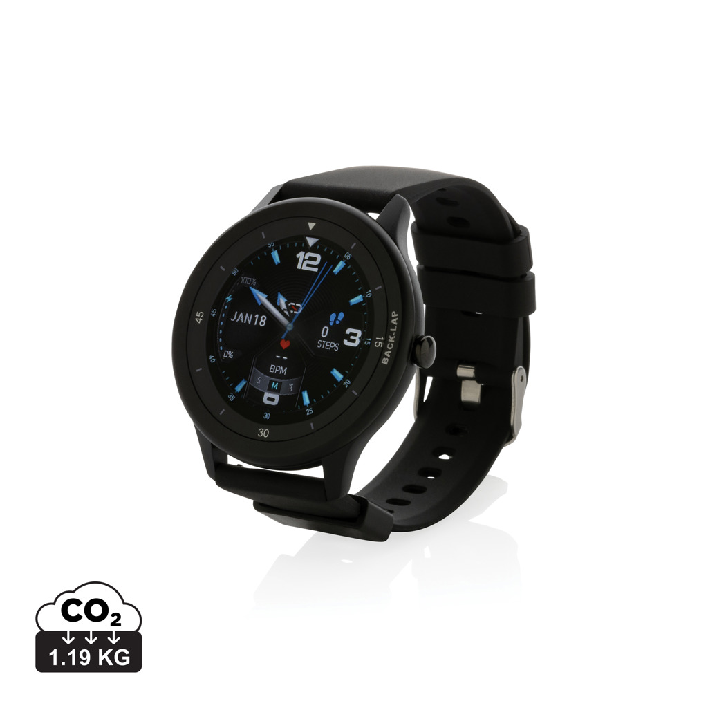 Ceas Swiss Peak din TPU reciclat RCS personalizat cu logo