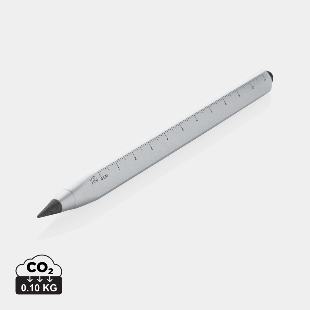 Creion infinity multitasking Eon, din aluminiu reciclat personalizat cu logo