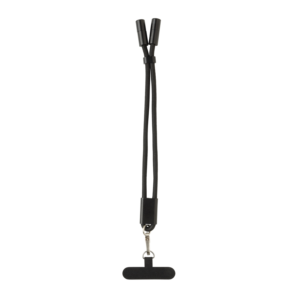Curea pentru încheietură LoopAmp RPET+cablu încărcare 60W personalizat cu logo