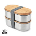 Cutie dublă pentru prânz Bento Black+Blum oțel inoxidabil