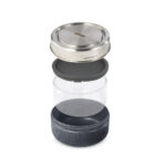 Cutie pentru prânz Black+Blum de 750 ml din sticlă personalizat cu logo