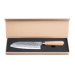 Cuțit VINGA Hattasan Damascus Santoku personalizat cu logo