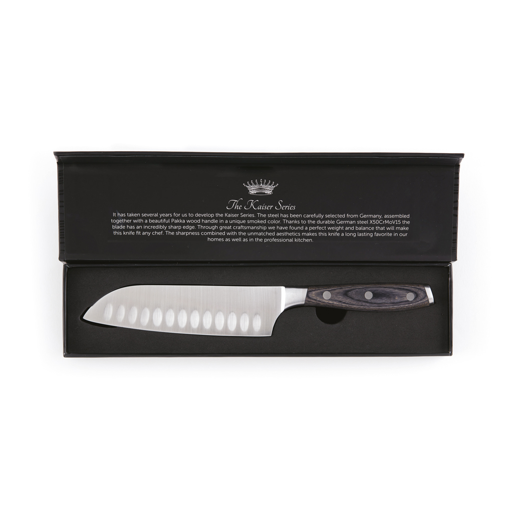 Cuțit VINGA Kaiser Santoku personalizat cu logo
