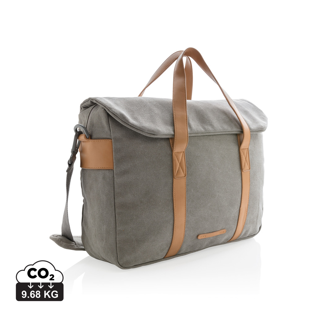 Geanta de laptop din canvas fara PVC personalizat cu logo