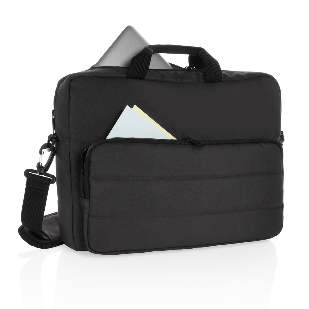 Geantă laptop 15.6" Impact AWARE™ din PET reciclat personalizat cu logo