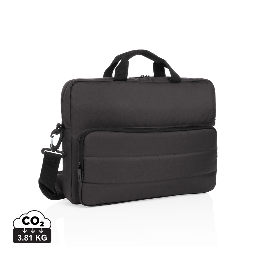 Geantă laptop 15.6" Impact AWARE™ din PET reciclat personalizat cu logo