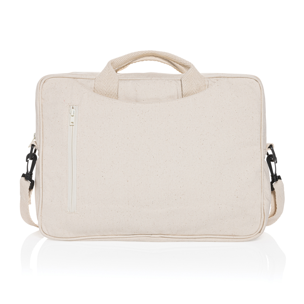 "Geantă laptop Laluka AWARE™ 15.4"" din bumbac reciclat" personalizat cu logo