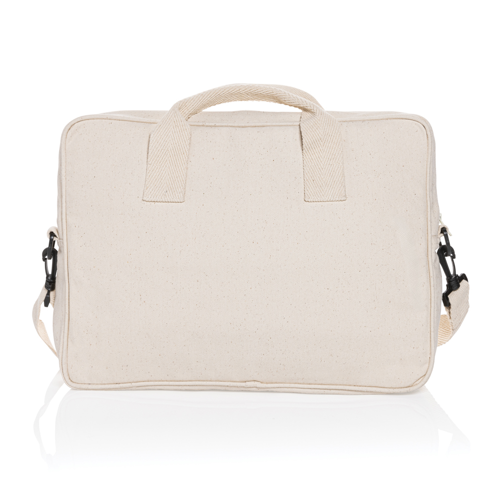 "Geantă laptop Laluka AWARE™ 15.4"" din bumbac reciclat" personalizat cu logo