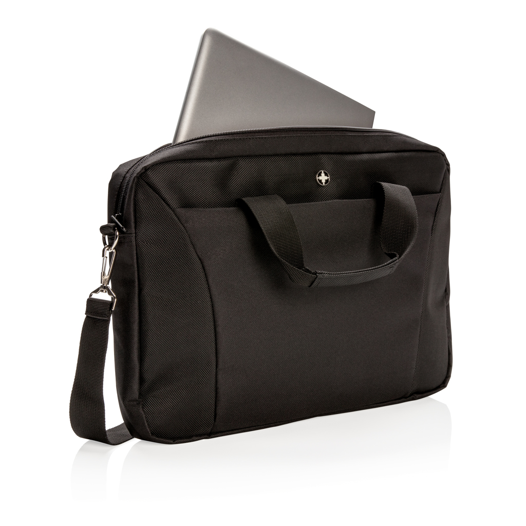 Geantă pentru laptop de 15.4” Swiss Peak personalizat cu logo