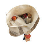 Geantă tote SHOP LOCAL AWARE™ din bumbac reciclat 350 gsm personalizat cu logo