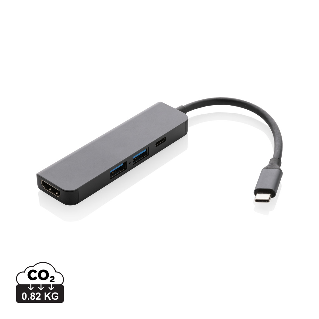 Hub Terra din aluminiu reciclat RCS cu port HDMI
