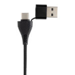 Hub USB cu intrări duale din RCS și bambus personalizat cu logo