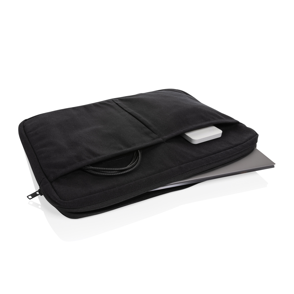 "Husă laptop 15.6"" Laluka AWARE™ din bumbac reciclat" personalizat cu logo