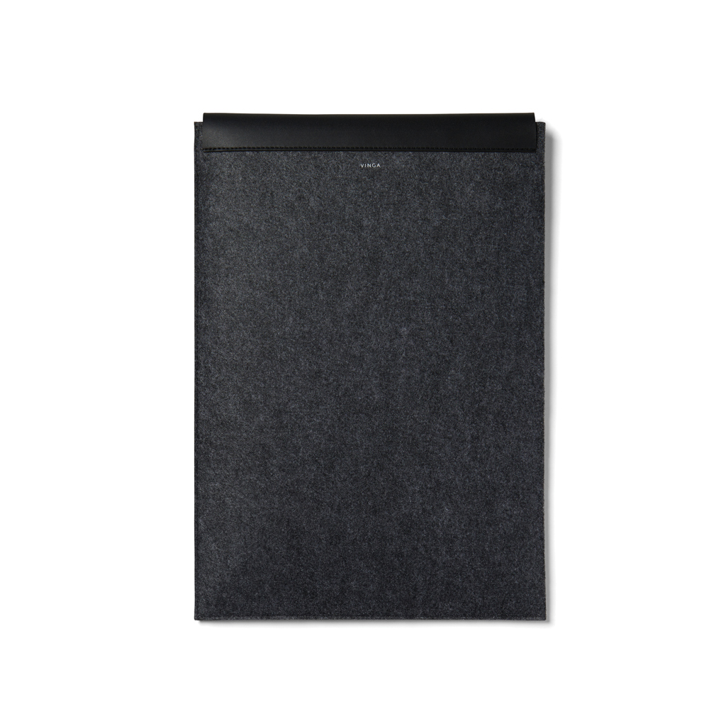 Husă laptop VINGA Albon 17" din fetru reciclat personalizat cu logo