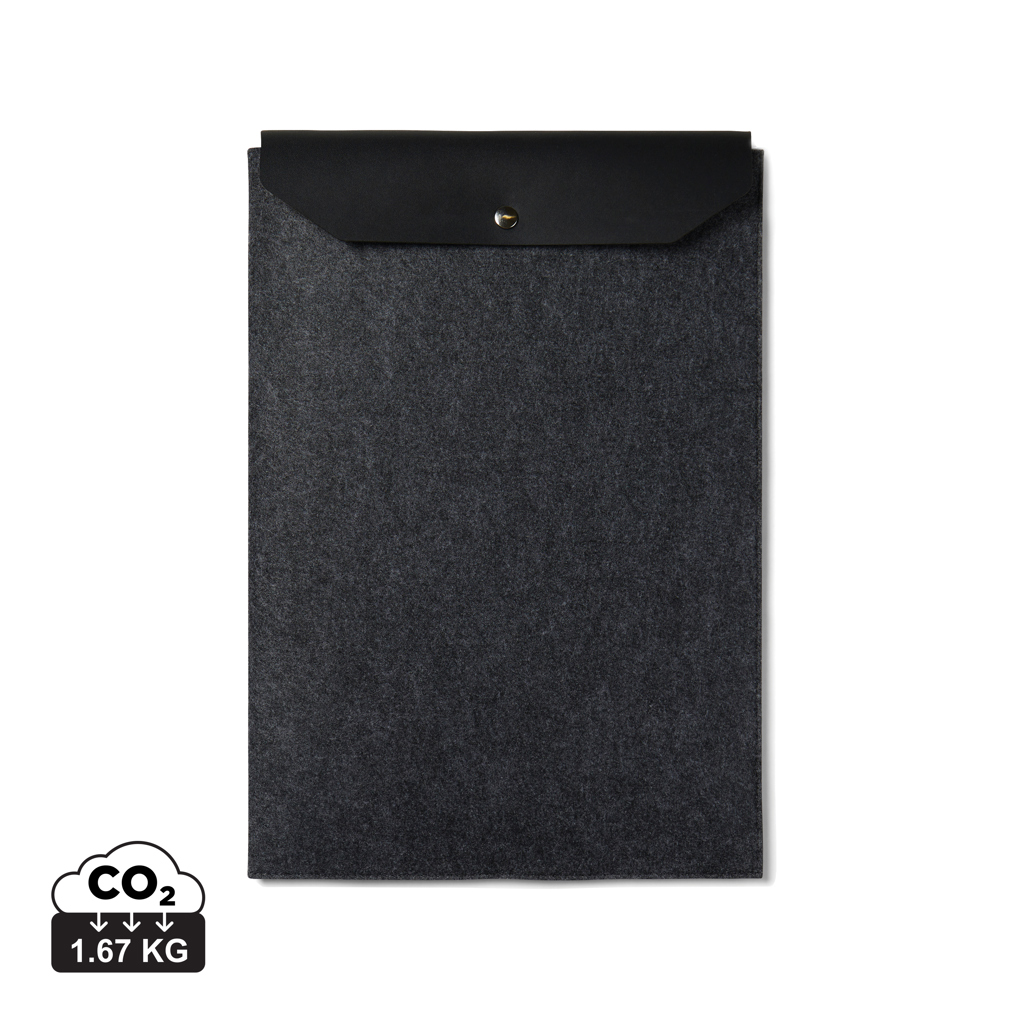Husă laptop VINGA Albon 17" din fetru reciclat personalizat cu logo