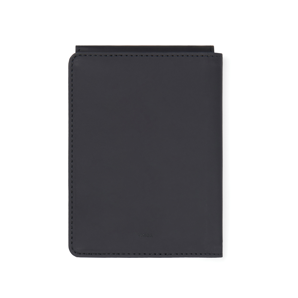 Husă pașaport VINGA Baltimore RFID poliester reciclat RCS personalizat cu logo